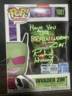 Funko Pop! Television Invader Zim WonderCon Exclusive #1881 Signed JSA CF57521