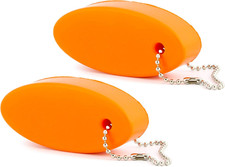Orange Foam Floating Key Chain Key Floats 2 Pack ; Great Keychain for Boating,F