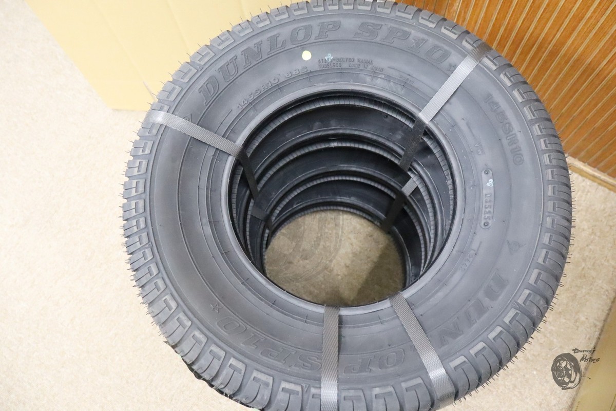 Dunlop SP10 145SR10 (145/80R10) Set of 4 Summer Tires from Japan