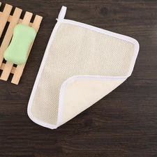 5 Pcs Nylon Square Exfoliating Bath Cloth Wash Towel Quick Dry Scrub Face Cloth