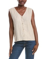 Eileen Fisher Plus Linen Vest Women's