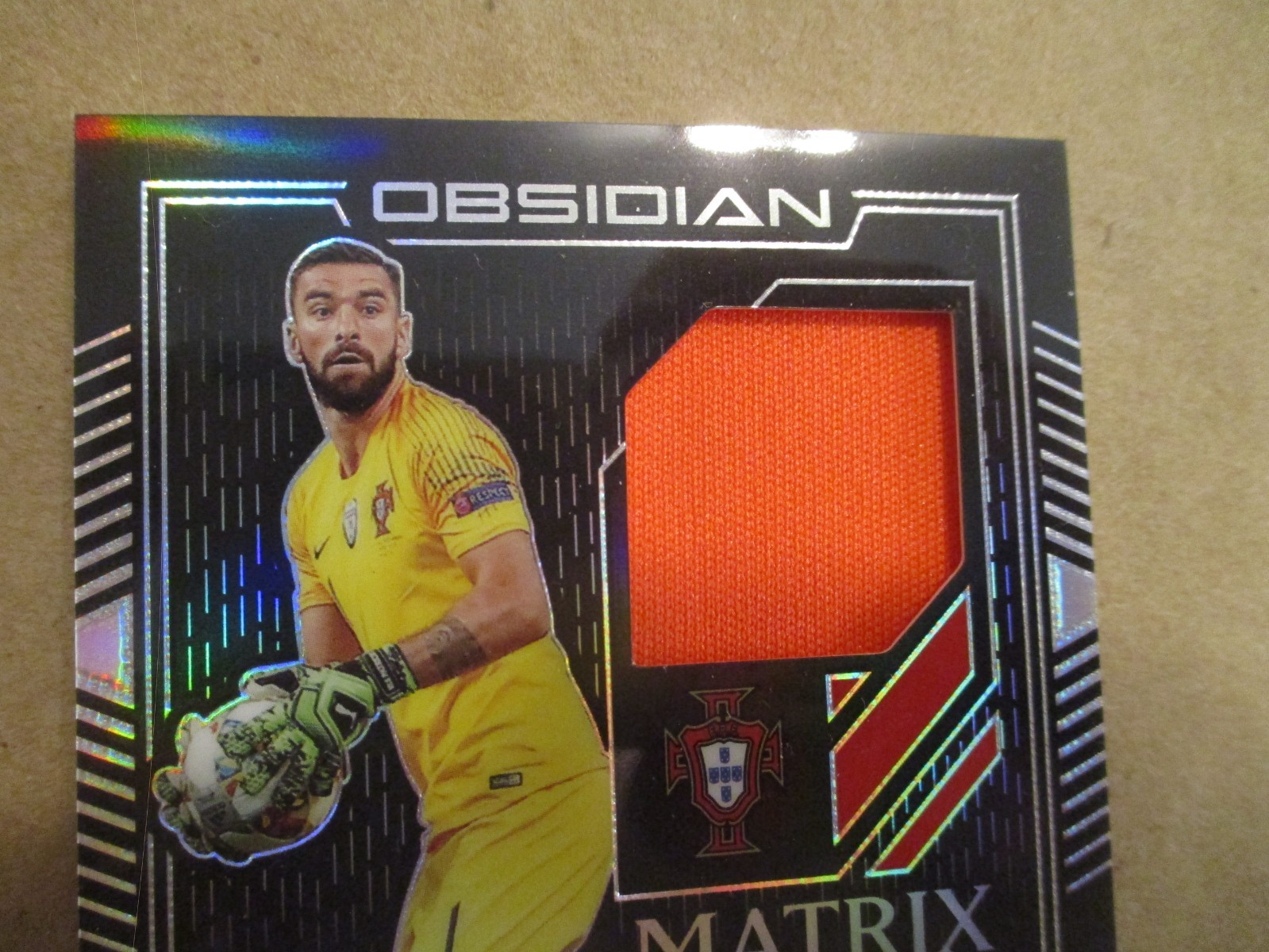 2019-20 OBSIDIAN SOCCER MATRIX RUI PATRICIO MATCH WORN MATERIAL AUTO 6/99 READ view 4