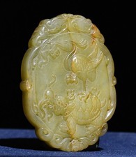 战士玉中国风雕像、雕像| eBay