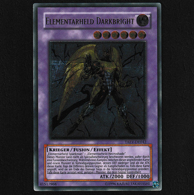 Elementarheld Darkbright Ultimate Rare TAEV-DE042 Deutsch Yu-Gi-Oh! TCG Karte