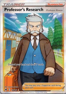 Professor's Research (Full Art) Ultra Rare Crown Zenith 150/159 NM