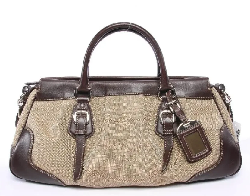 PRADA Women's Canvas Exterior Shoulder Bag Bags & Handbags for
