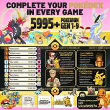 Pokémon HOME COMPLETE Dex – Full Pokédex (Gen 1–9) + MYTHICAL + Legendaries