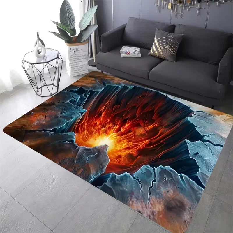 Trap Lava Rug, Decor Room Rug Best Gift US Decor