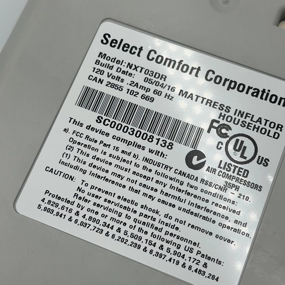 Select Comfort - Sleep Number - Dual Hose Pump & Wireless Remote - NXT03DR - Image 4 of 4