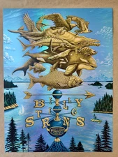 Billy Strings Poster Everett WA 8/22/25 Pete Schaw - Foil Signed/25