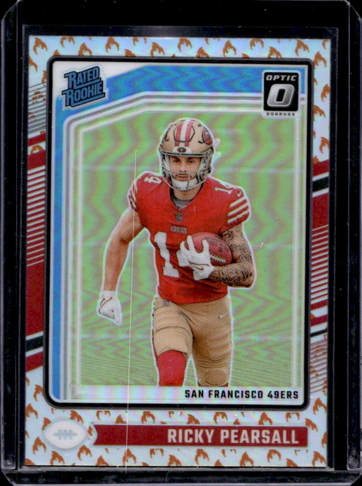 2024 Donruss Optic Ricky Pearsall Fire Rated Rookie #284 49ers