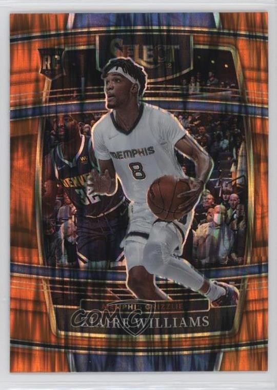 2021 Panini Select Concourse Orange Flash Prizm Ziaire Williams Rookie RC 04cw