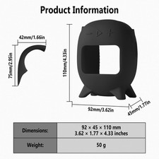 Silicone Carrying Case for JBL Clip 5, Protective Portable Scratch Shock Resi...