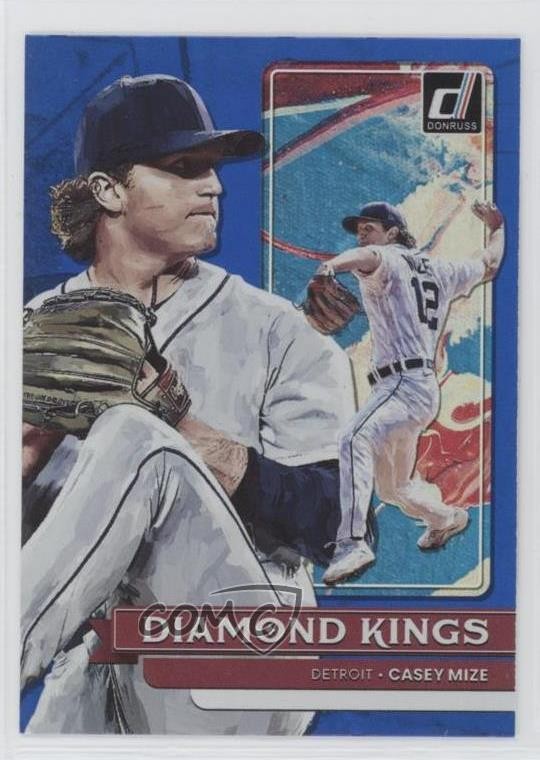 2022 Panini Donruss Diamond Kings Holo Blue Casey Mize #8 0bt4
