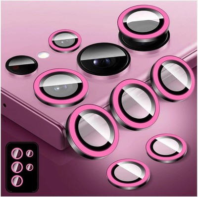 Camera Protector For Samsung Galaxy S23 S24 S25 Ultra Luminous Metal Glass Lens