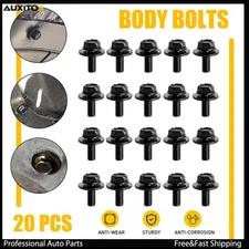 20PC Body Fastener Fender Screws Bolts Long- M6-1.0x 10mm 16mm 17mm Washer Hex-