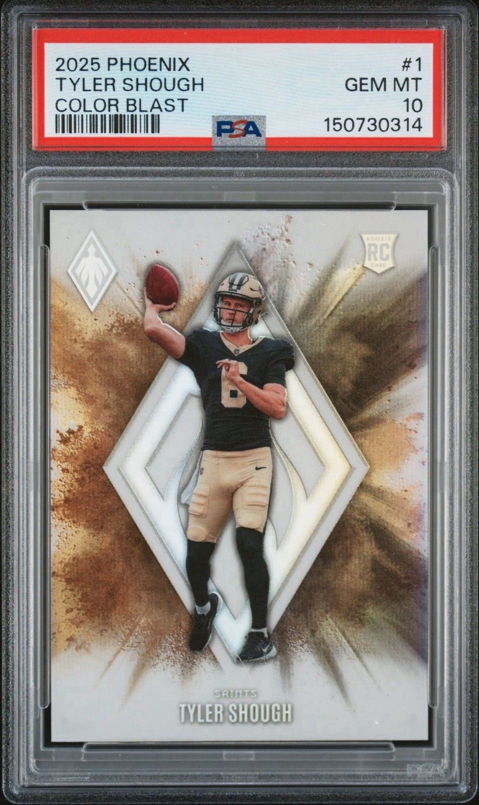 Tyler Shough Panini Phoenix Color Blast #1 Base