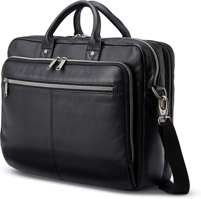 Classic Leather Toploader Briefcase