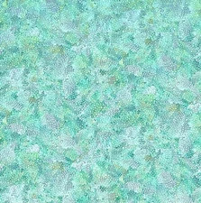 Timeless Treasures Garden Delight Aqua Bubbles Cotton Fabric by Yard