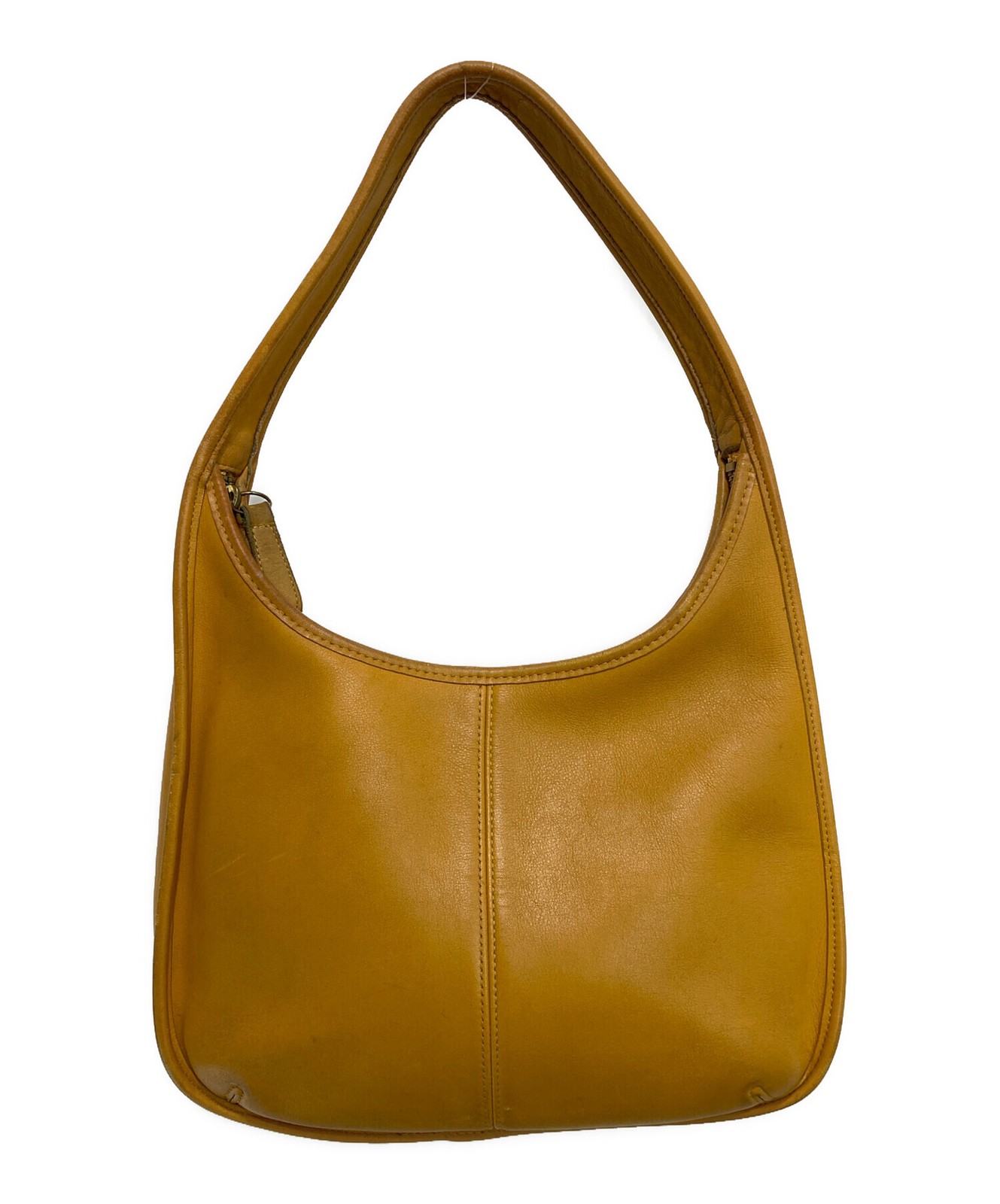 Coach Ergo Hobo Shoulder Bag Yellow Leather Model 9025 Vintage Used