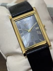 Vintage Seiko Slim Quartz Men's Gold Plated Watch Roman Dial Classic Dress