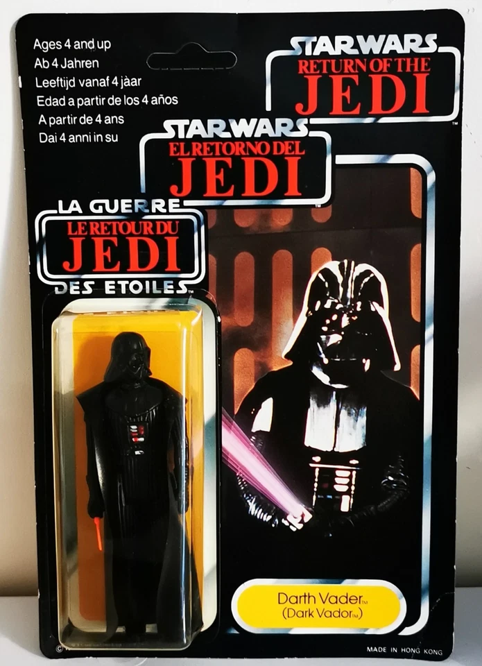 Star Wars La Guerre Des Étoiles Figurine DARK VADOR blister Trilogo Kenner 1983 - Photo 2/4