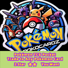   READY  Pokemon TCG Pocket Trading Trade any 2 Star Card Pokemon    you want