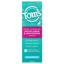 Tom's of Maine Antiplaque and Whitening Toothpaste Natural, Choose Flavor & Size