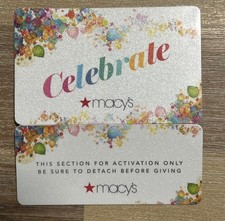 Macy's Unused $50 Balance Gift Card Present