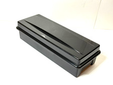 Alpha BLACK Cassette Holder Storage Case Box Holds 15/24 Tape GREAT CONDITION