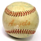 1966 SEATTLE ANGELS 18 signatures team autographed BASEBALL PCL