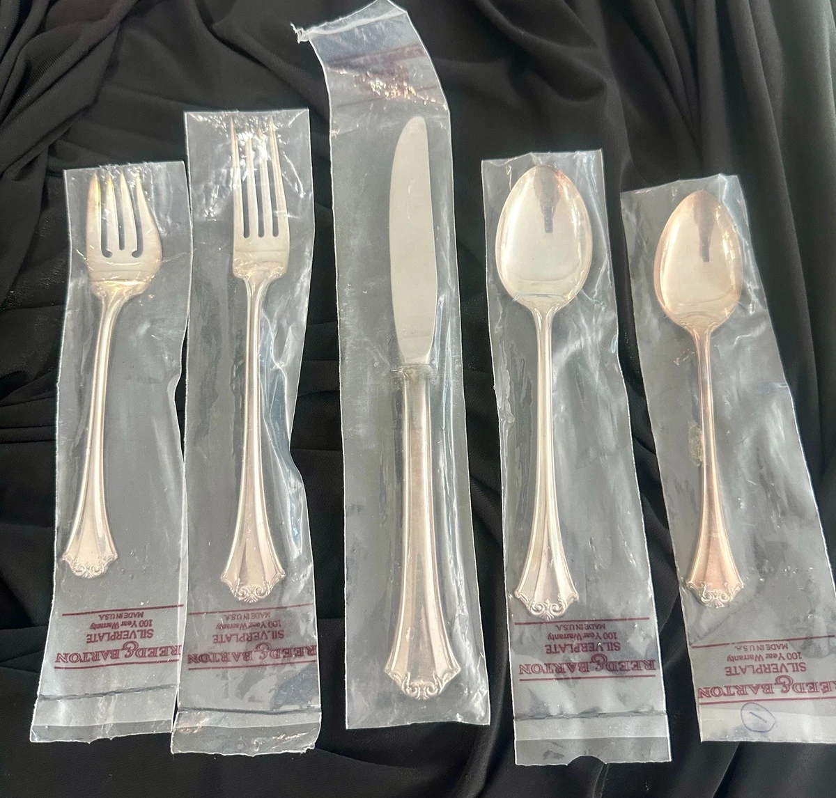 25+ Reed & Barton Flatware-Set Antique US Silver-Plated Flatware