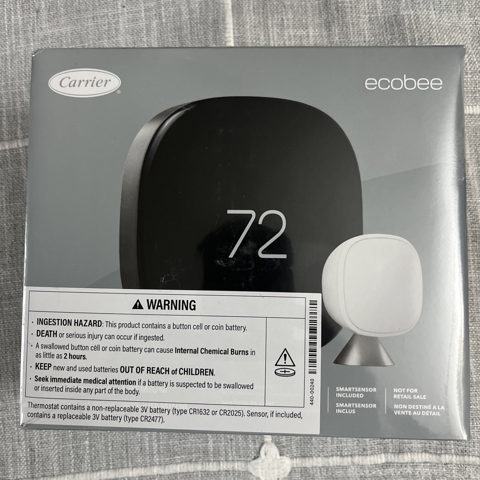Ecobee EB-STATE 6P-01 Smart Thermostat Premium - Black