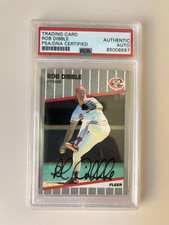 Rob Dibble REDS 1989 Fleer Card Signed Auto PSA/DNA ENCAPSULATED