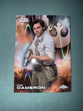 2025 Topps Chrome Star Wars #145 Poe Dameron RayWave Refractor