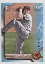 2022 Bowman Draft Sky Blue 46/499 William Kempner #BD-3 0x1