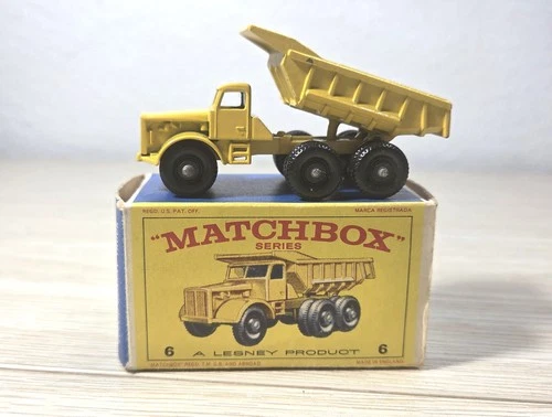 MATCHBOX LESNEY EUCLID QUARRY TRUCK 6B - Original Box, Made in England