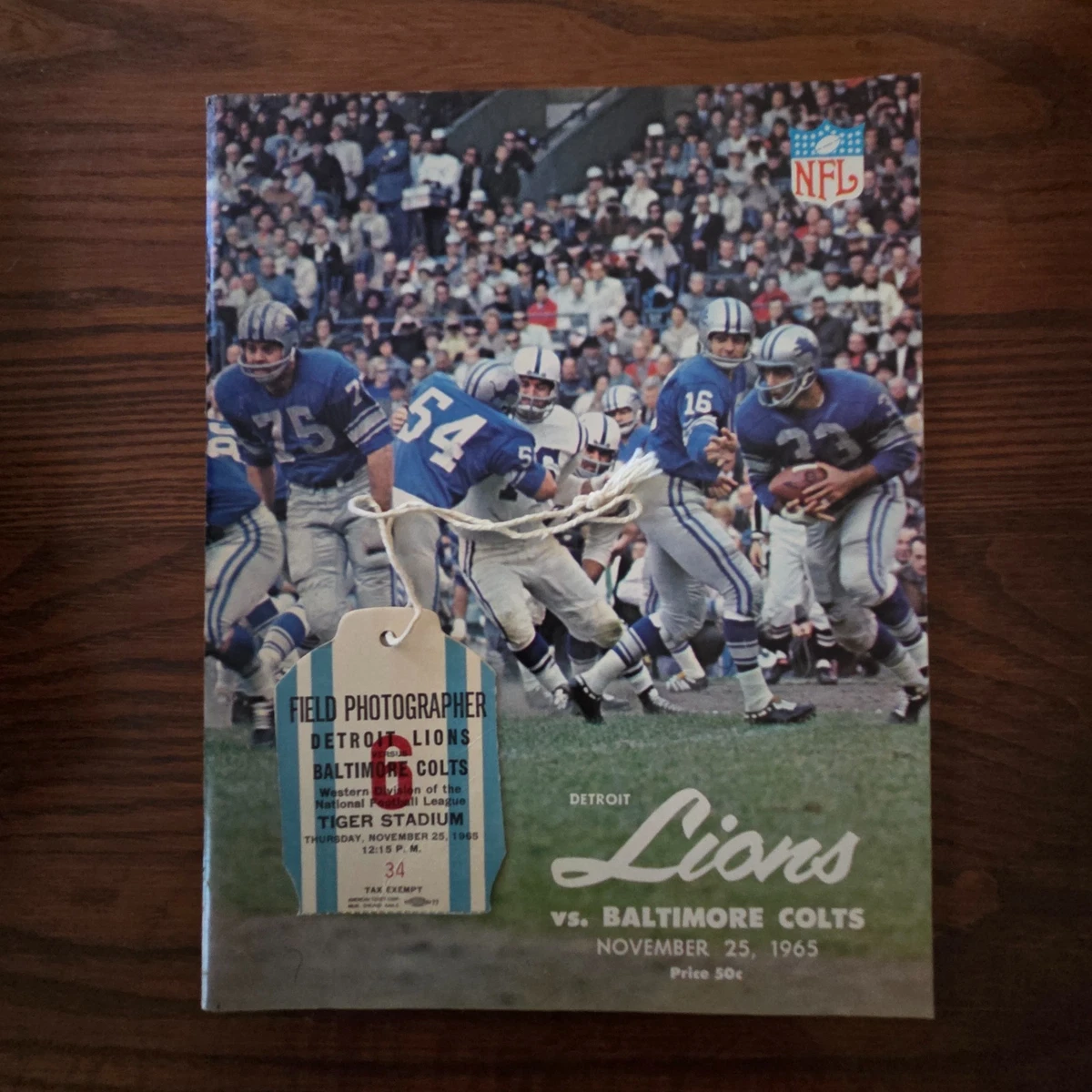 Vintage Sports Memorabilia Football 1965 for sale | eBay