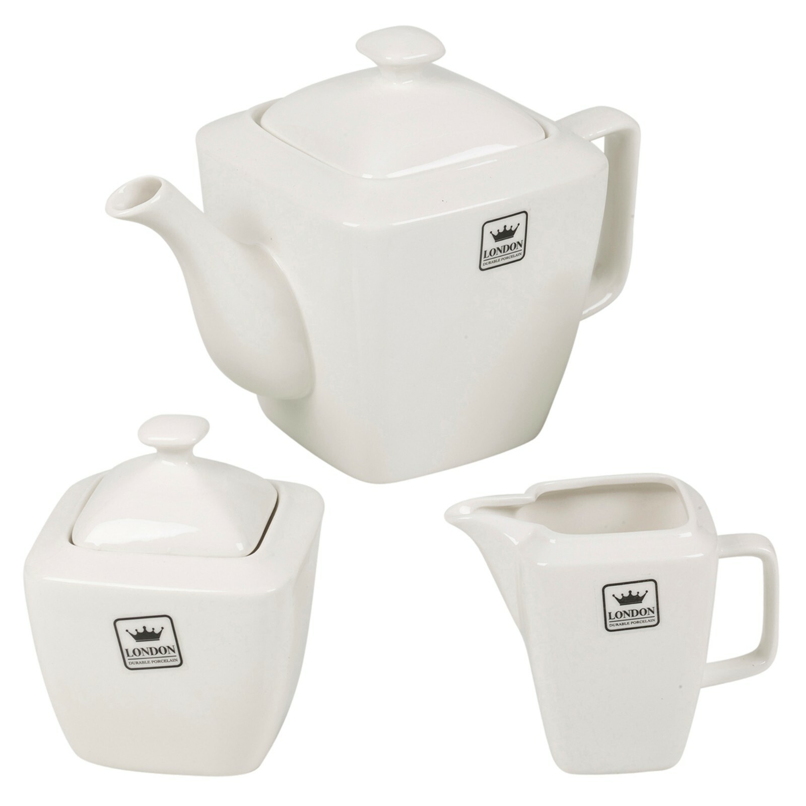 Traditional Porcelain Ceramic Coffee Teapot Milk Jug Sugar Bowl Tea