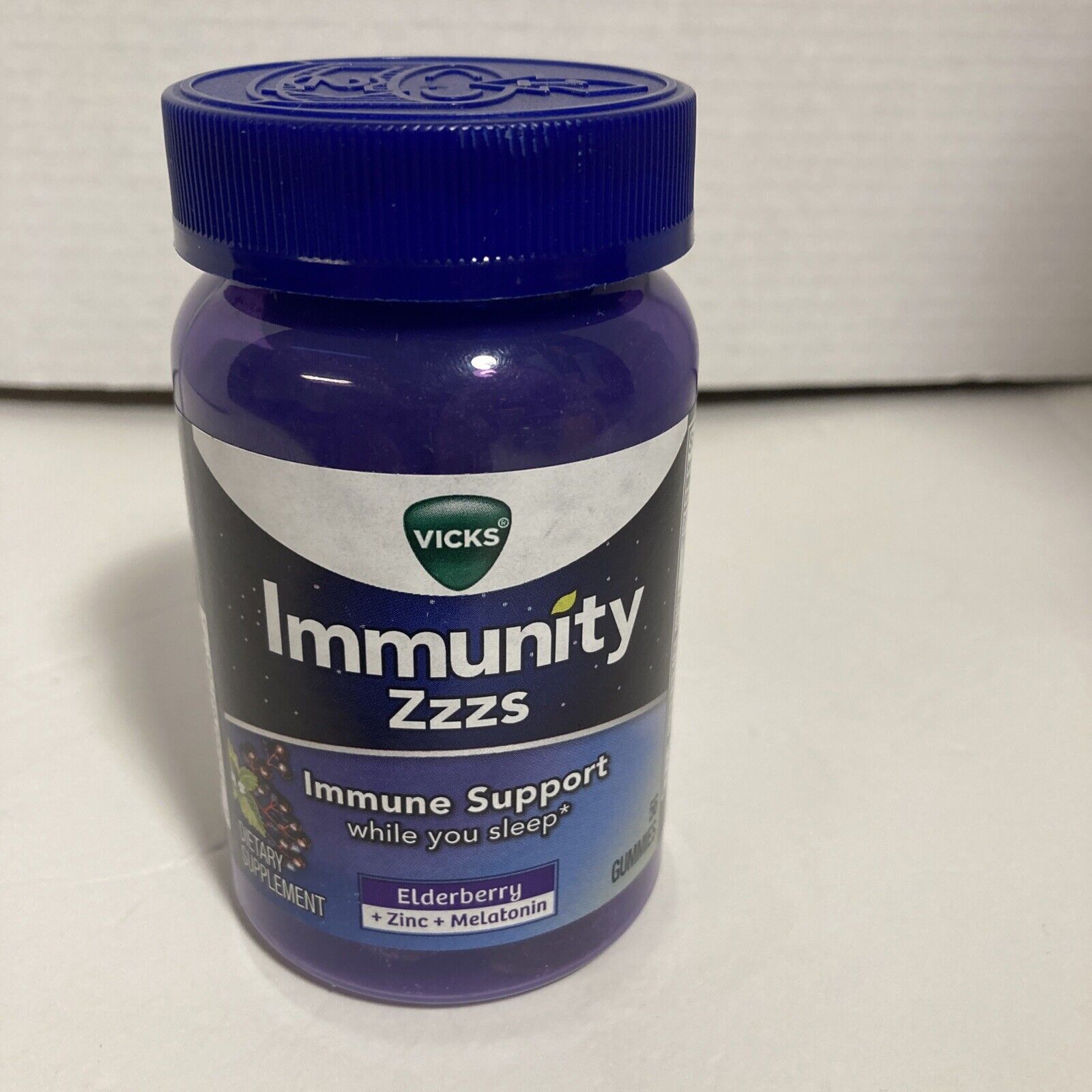 Vicks Immunity 無料発送 Zzzs Immune 84％以上節約 Support Zinc Melatonin 1 56 23 Gummies Elderberry EXP