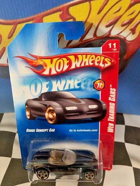 Hot Wheels 2008 Web Trading Cars 11/24 087 Dodge Concept Car BLACK PR5
