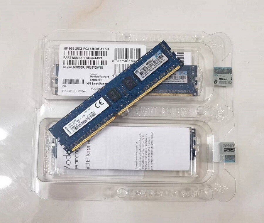 669324-B21 669239-081 HP 8GB DDR3 PC3-12800 Unbuffered ECC UDIMM 