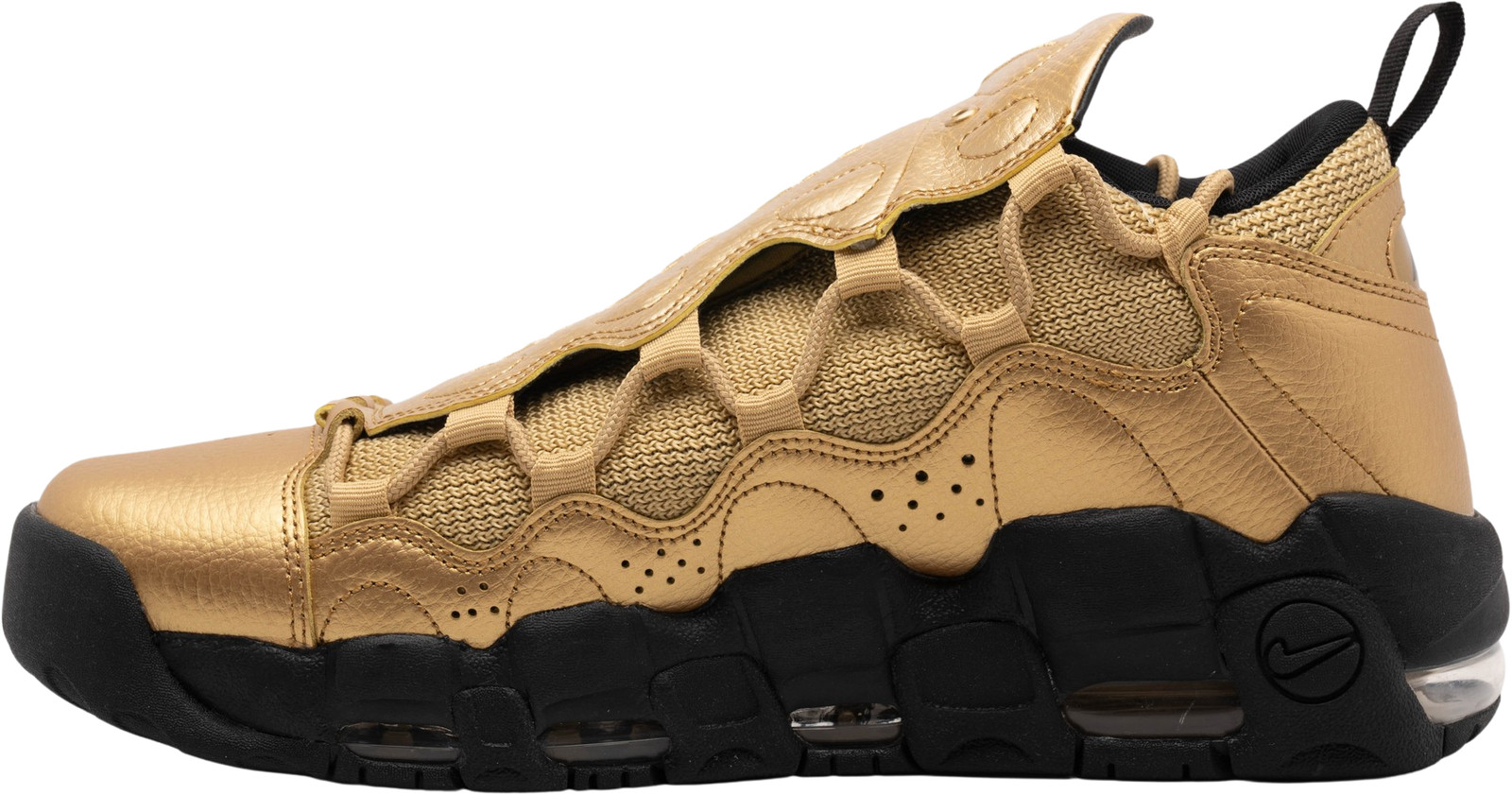%Size 13 Men Nike Air More Money \'Metallic Gold\' (Worn 1 Time) A 16 Nike New Air More Money Metallic Gold Metallic Gold New  main image 4