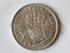 SILVER HALF CROWN 1946  George VI 1st type EXCELLENT  CONDITION