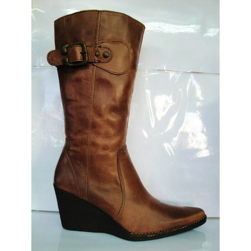 Botas altas de piel con cuña muy baratas producto para mujer | eBay