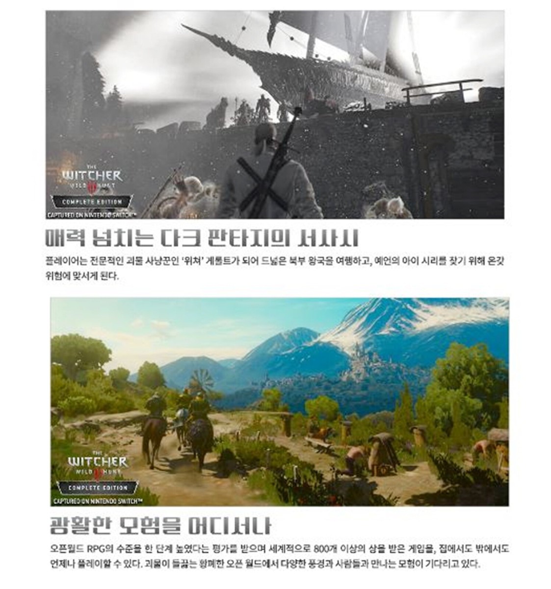 Nintendo Switch Witcher 3: Wild Hunt Korean Subtitle Ver. | eBay