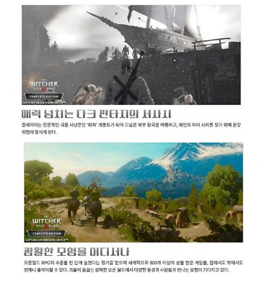 Nintendo Switch Witcher 3: Wild Hunt Korean Subtitle Ver. | eBay