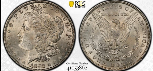 1882-P Morgan Dollar (Vam-41)*Doubled 2 & Phrygian Cap*PCGS MS-62*