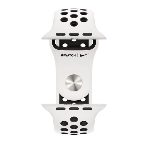 Oryginalny zegarek Apple Watch Nike Sport Band SUMMIT BIAŁY / CZARNY 41mm 40mm 38mm NOWY - Zdjęcie 10 z 10
