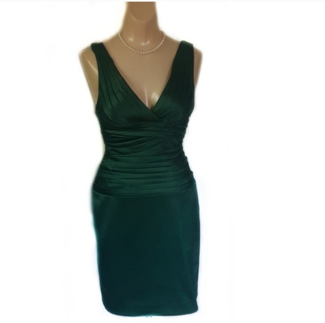 Mignon Kelly Green Formal Knee Length Dress-Size 0 | eBay